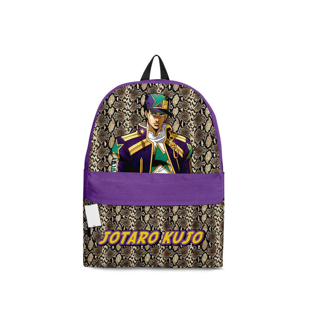 Jojo’s Bizarre Adventure Backpack Jotaro Kujo Character Graphic Symbol Backpacks Purple