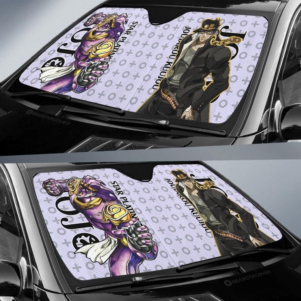 Joutarou Kuujou Car Sunshade Custom Bizarre Adventure Car Accessories