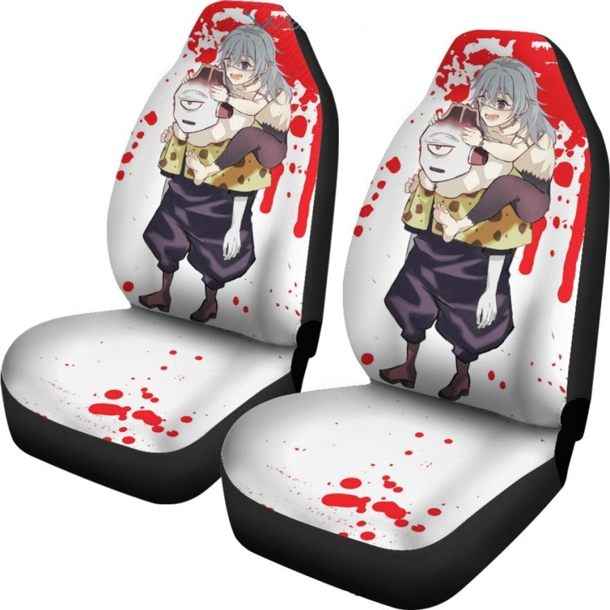 Jujutsu Kaisen Car Seat Covers Jujutsu Kaisen Jogo And Mahito Seat Covers Red White