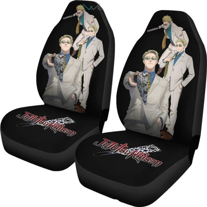 Jujutsu Kaisen Car Seat Covers Nanimi Kento Fighting With His Weapon Seat Covers Black