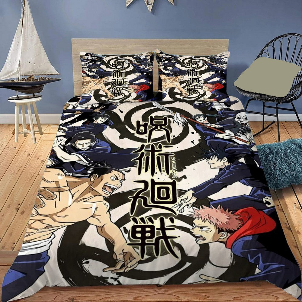 Jujutsu Kaisen Bedding Set Jujutsu Kaisen All Characters Duvet Covers Colorful Unique Gift