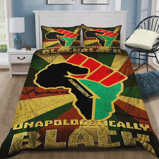 Juneteenth Bedding Set Juneteenth Unapologetically Black Vintage Duvet Covers Colorful Unique Gift