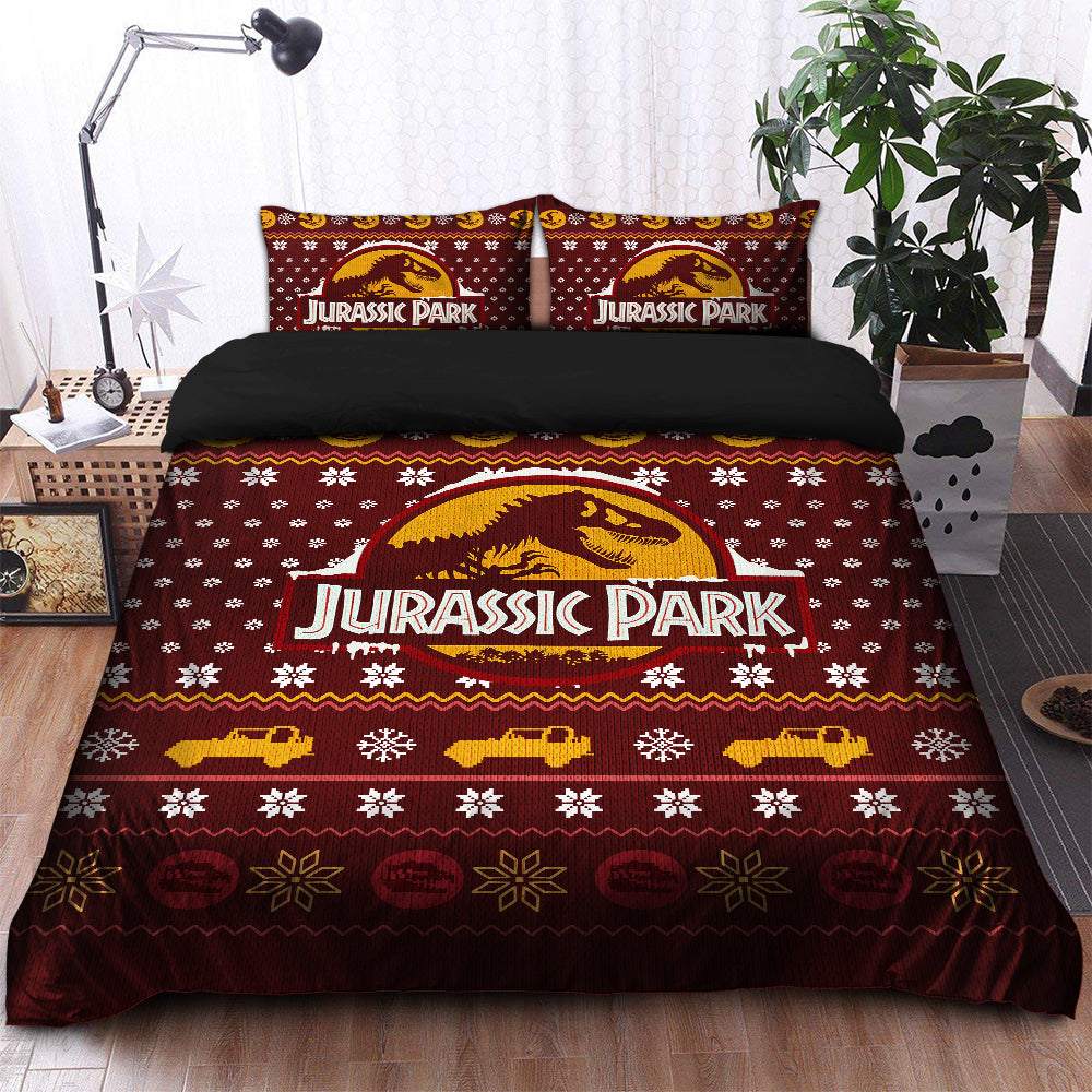 Jurassic Park Trex Christmas Bedding Set