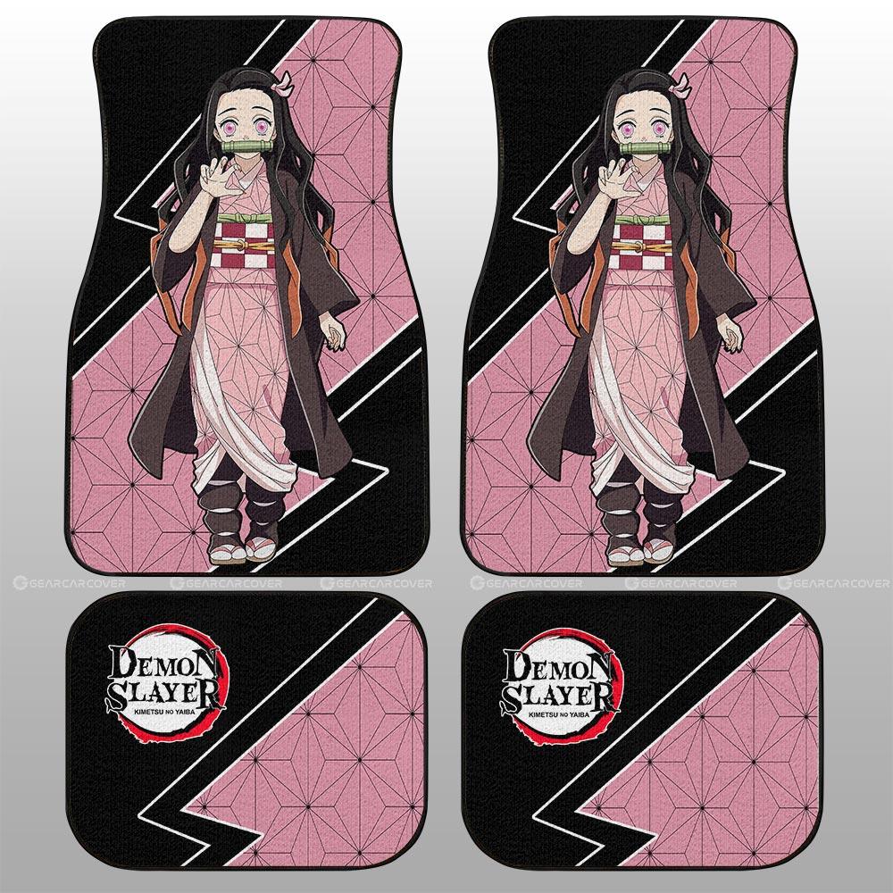 Demon Slayer Car Mats Kamado Nezuko Car Floor Mats Demon Slayer Car Floor Mats