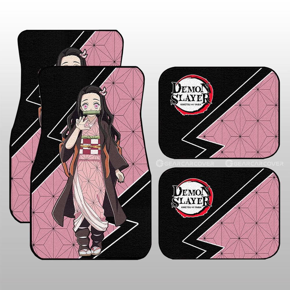 Demon Slayer Car Mats Kamado Nezuko Car Floor Mats Demon Slayer Car Floor Mats