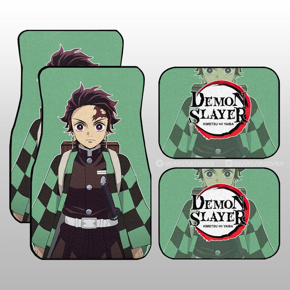 Demon Slayer Car Mats Kamado Tanjiro Car Floor Mats Demon Slayer Car Floor Mats