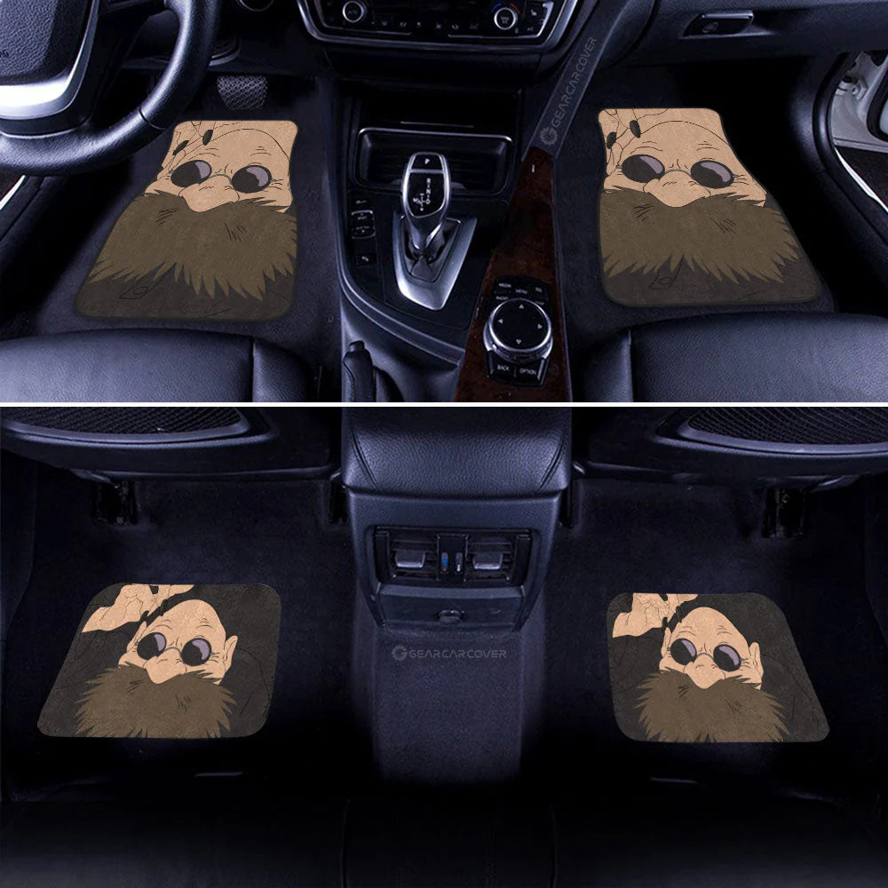 SGhibli Car Mats SGhibli Spirited Away Mr Kamaji Face Graphic Car Floor Mats Pink Brown