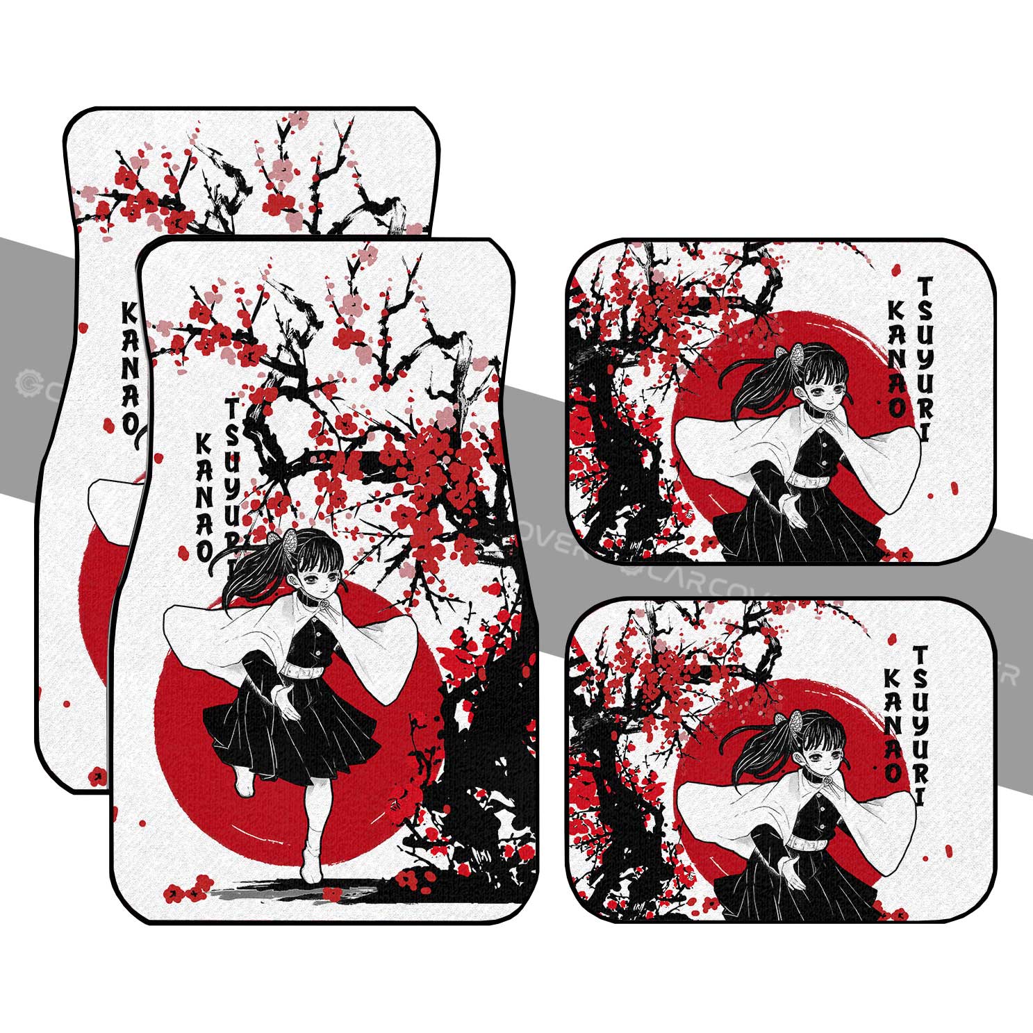 Demon Slayer Car Mats Kanao Car Floor Mats Japan Style Car Floor Mats