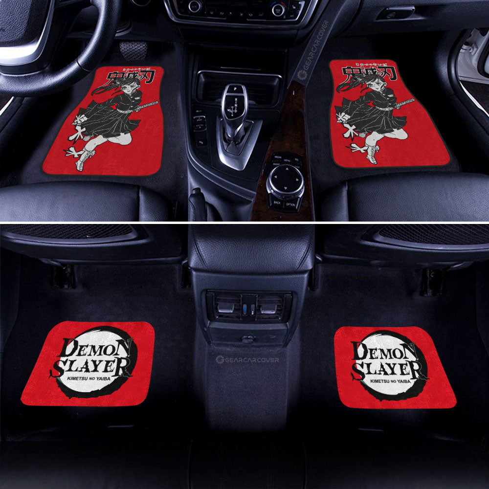 Demon Slayer Car Mats Kanao Tsuyuri Car Floor Mats Car Manga Style For Fans Floor Mats