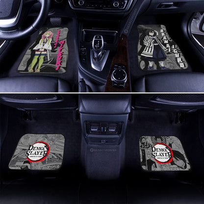 Demon Slayer Car Mats Kanroji And Obanai Car Floor Mats Mix Mangas Floor Mats