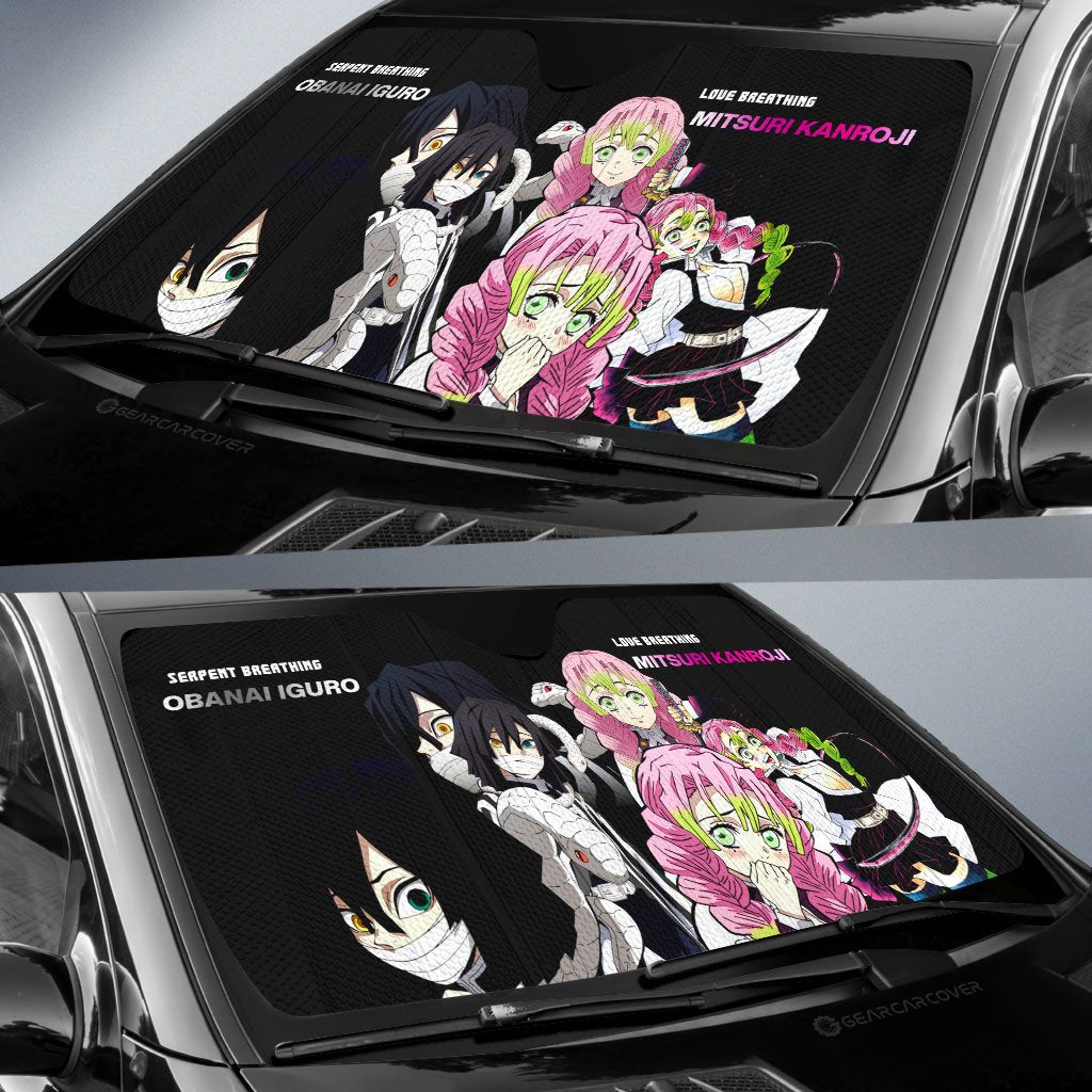 Kanroji And Obanai Car Sunshade Custom