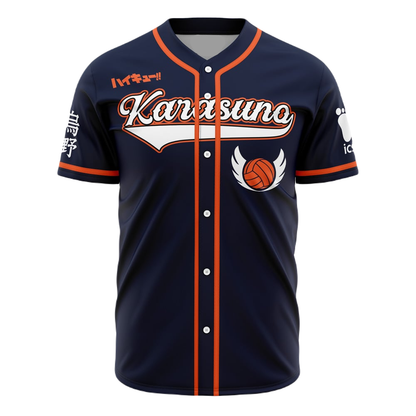 Haikyuu Baseball Jersey Karasuno Hinata Haikyuu Jersey Shirt Black Orange Unisex Adult New Release