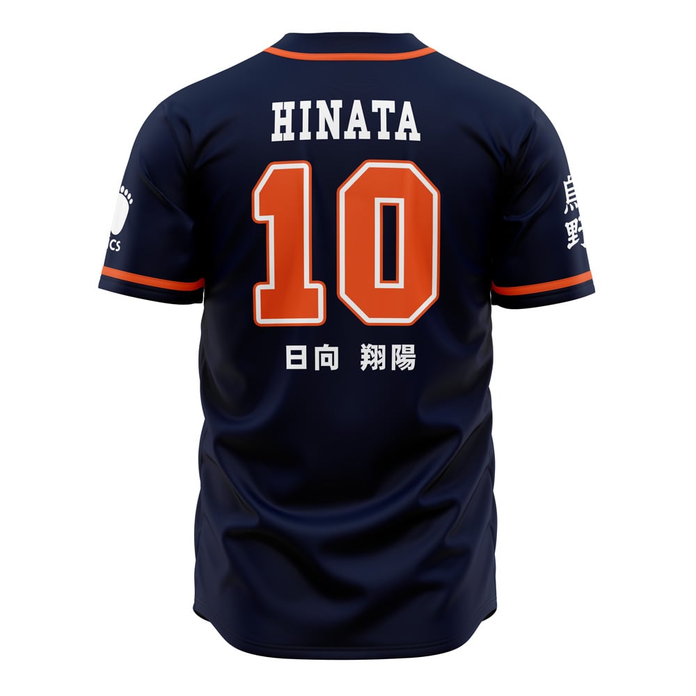 Haikyuu Baseball Jersey Karasuno Hinata Haikyuu Jersey Shirt Black Orange Unisex Adult New Release