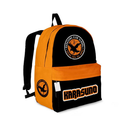 Haikyuu Backpack Karasuno High School Team Symbol Backpacks Orange Black