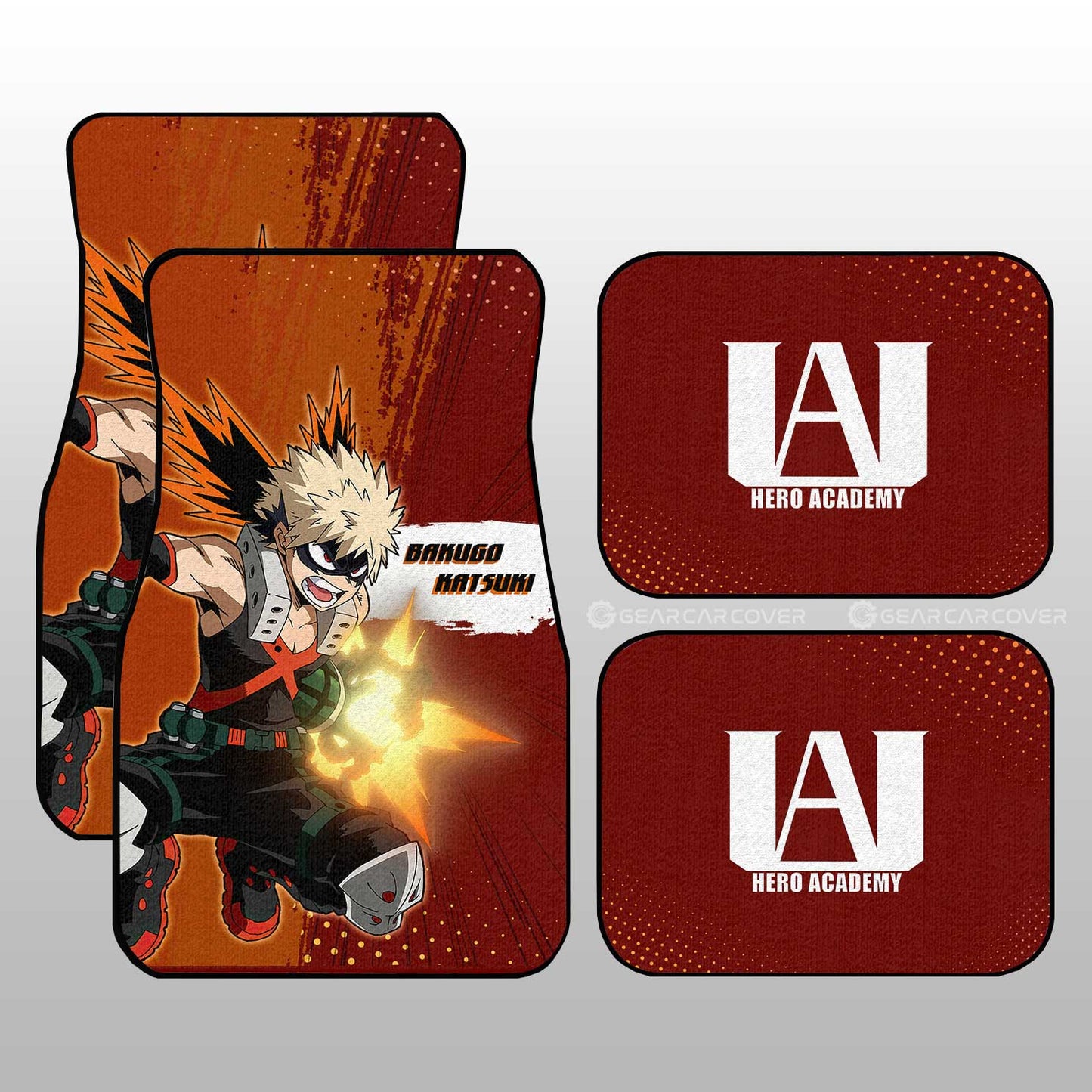 My Hero Academia Car Mats Katsuki Bakugo Car Floor Mats