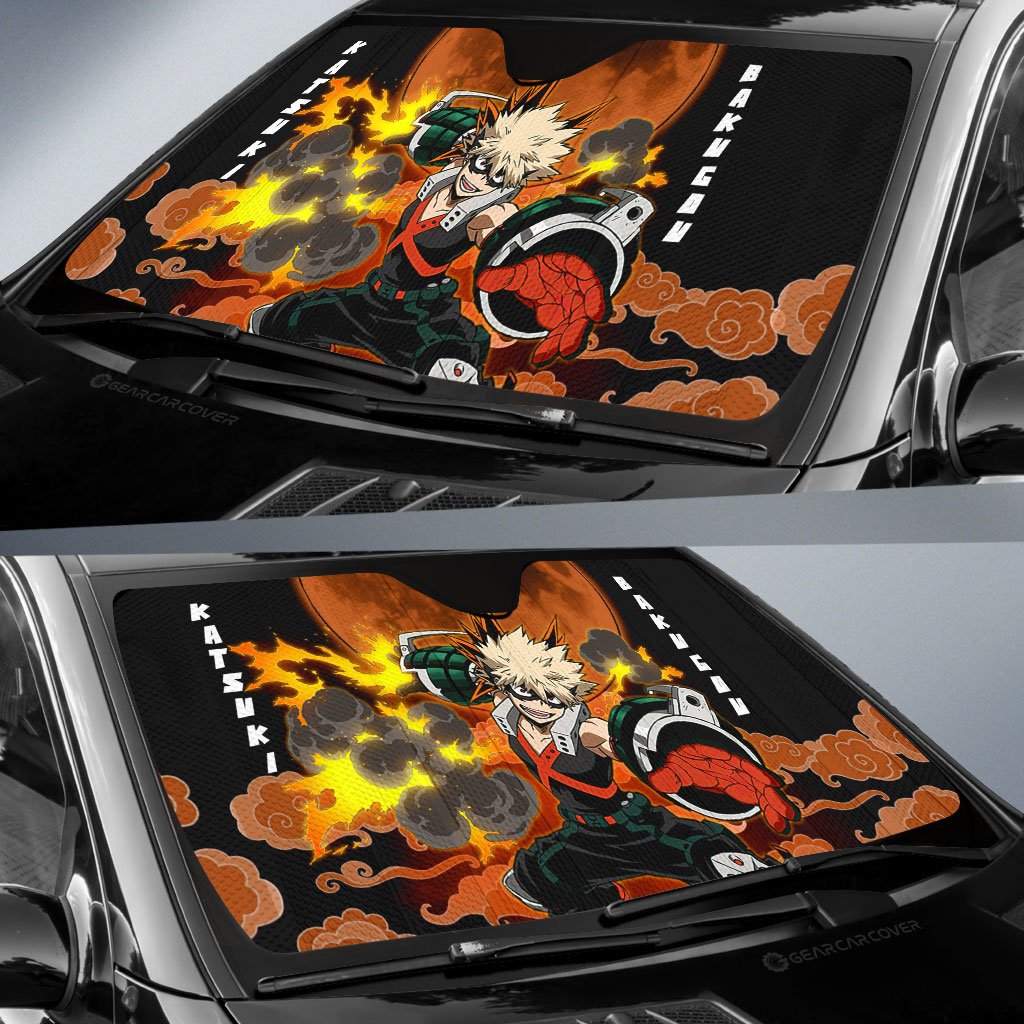 Katsuki Bakugo Car Sunshade Custom Car Accessories
