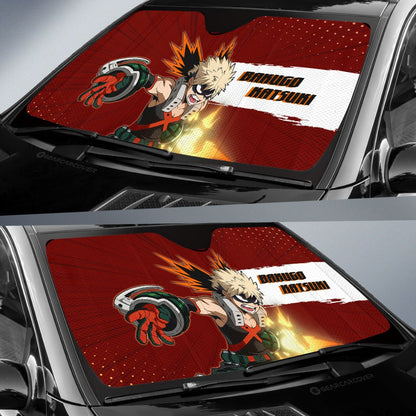 Katsuki Bakugo Car Sunshade Custom For Fans