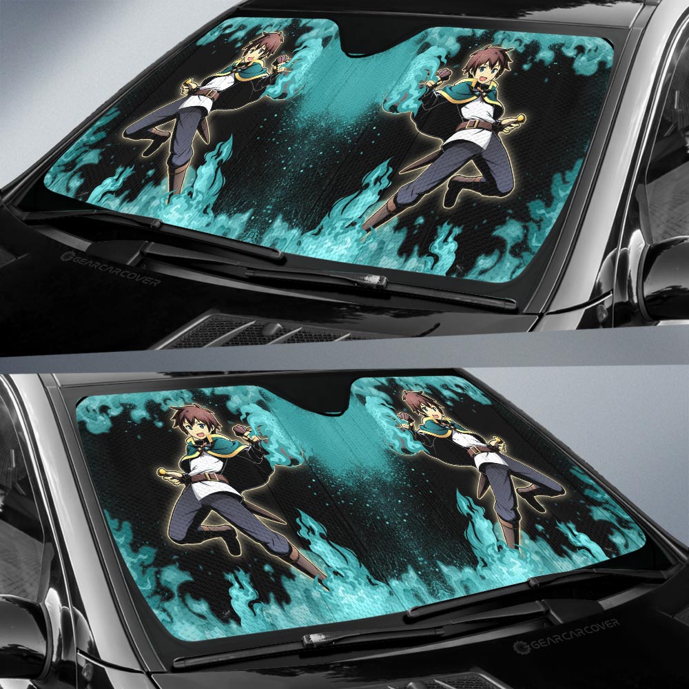 Kazuma Satou Car Sunshade Custom Anime Car Accessories