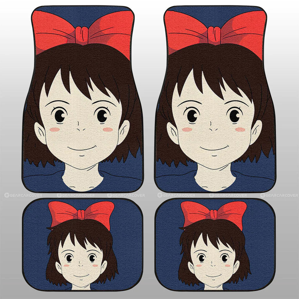 SGhibli Car Mats SGhibli Kiki's Delivery Service Face Graphic Car Floor Mat Colorful