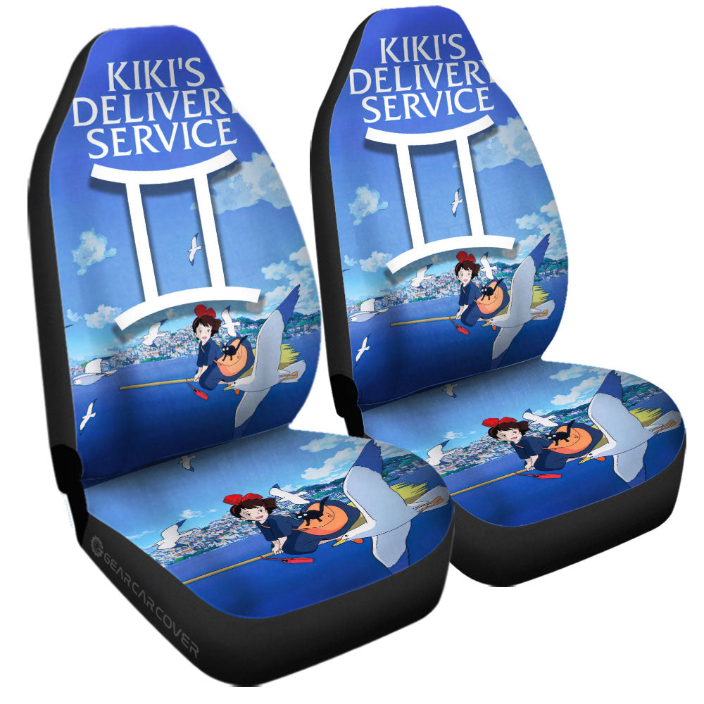 SGhibli Car Seat Covers Kiki Delivery Service Graphic Seat Covers Blue