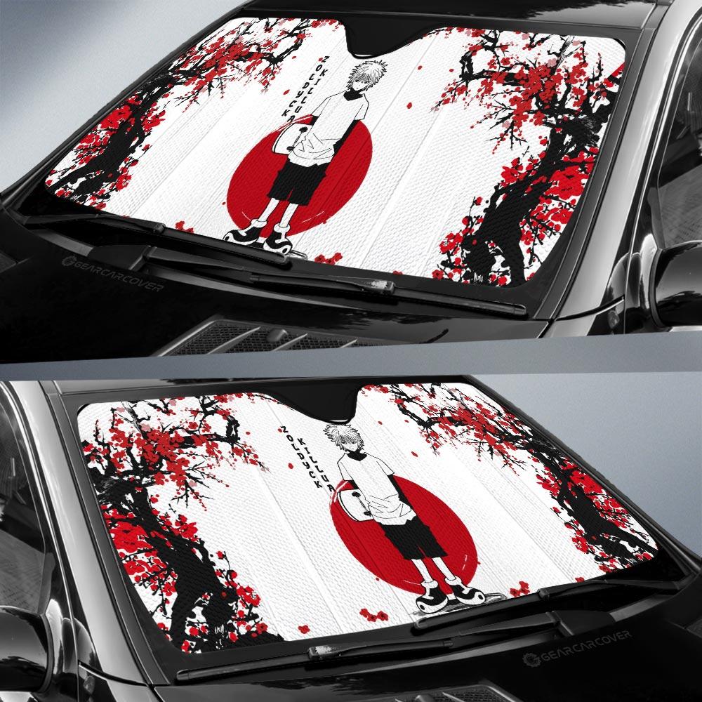 Killua Zoldyck Car Sunshade Custom Japan Style Car Accessories