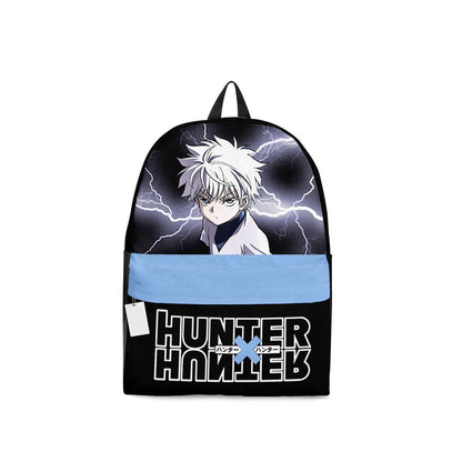 Hunter X Hunter Backpack Hunter X Hunter Killua Zoldyck Graphic Backpacks Black Blue