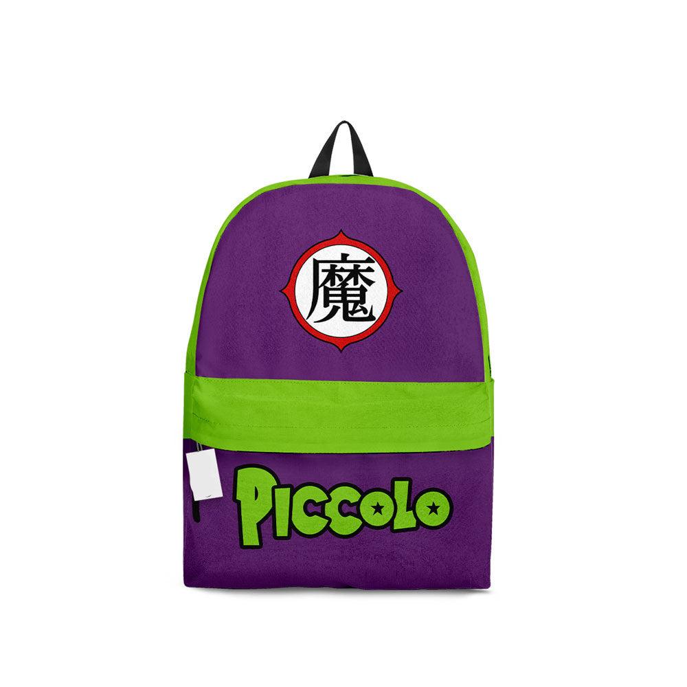 Dragon Ball Backpack King Piccolo Character Symbol Backpacks Purple Green