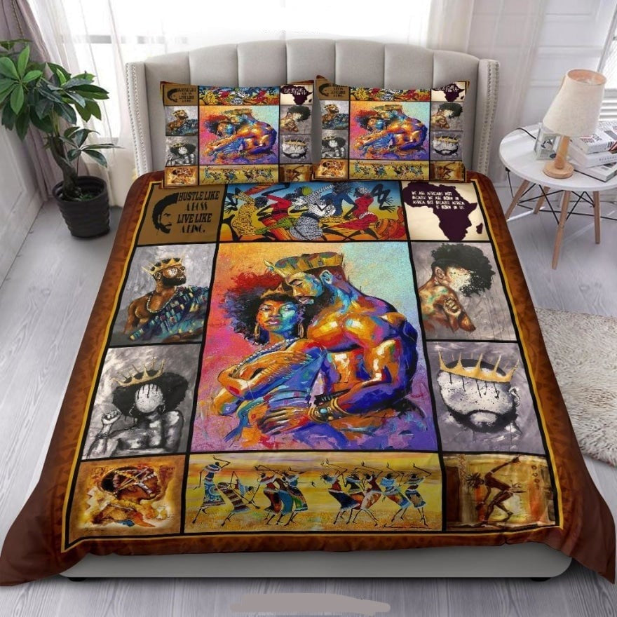 Africa Americans Bedding Set King Queen African Culture Duvet Covers Colorful Unique Gift
