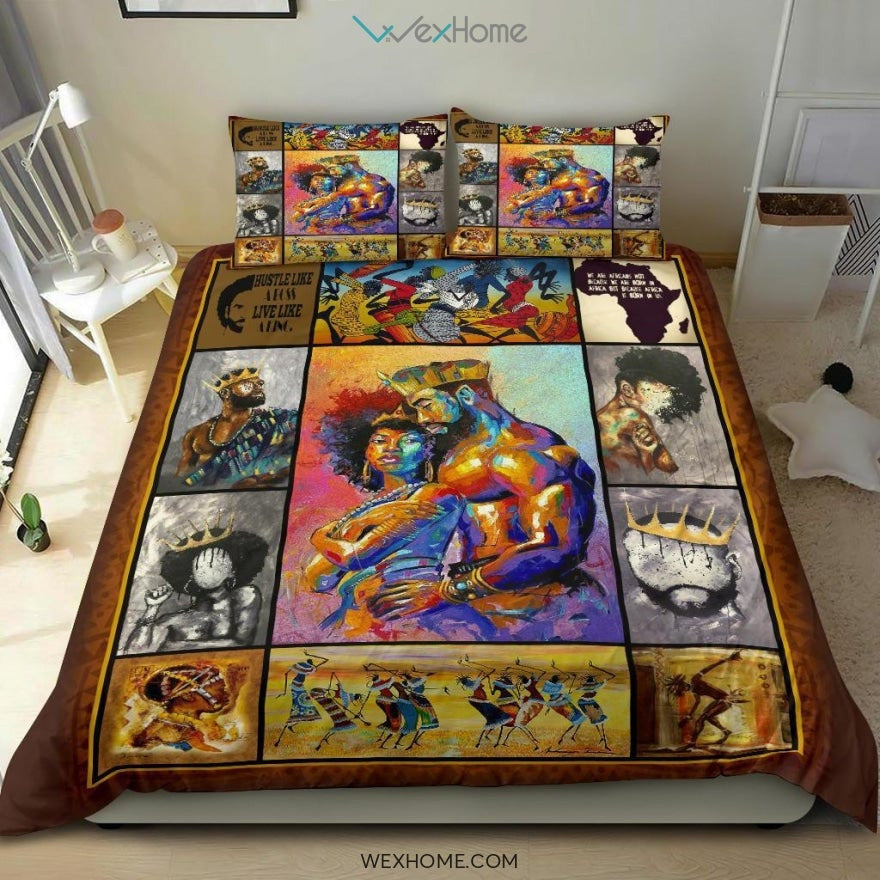 Africa Americans Bedding Set King Queen African Culture Duvet Covers Colorful Unique Gift