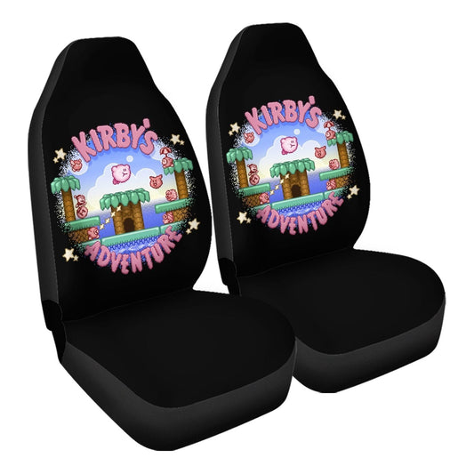 Kirby Car Seat Covers Kirby Adventure Game Graphic Seat Covers Black