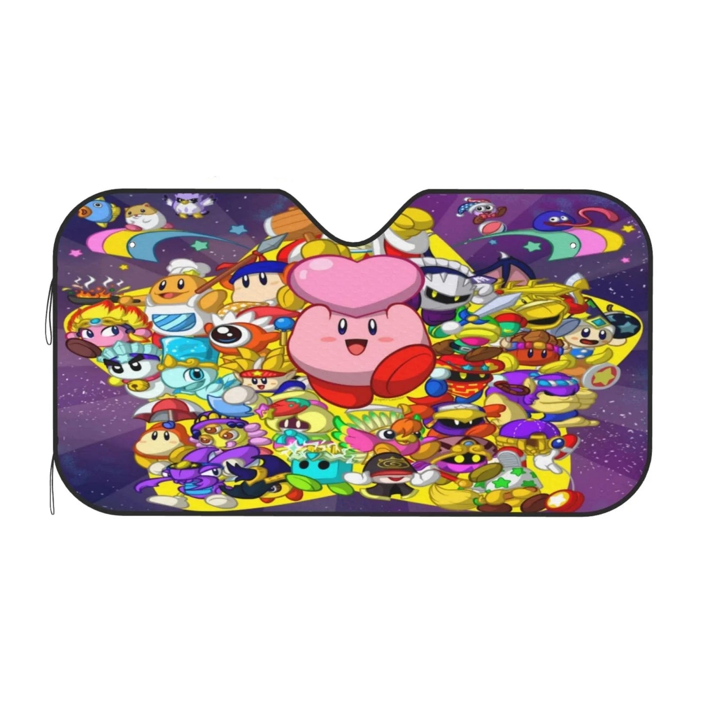 Kirby Car Sun Shade Kirby And Other Characters Pattern Winshield Sun Shade Colorful