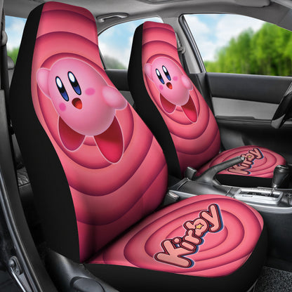 Kirby Car Seat Covers Game Character Kirby Graphic Seat Covers Pink