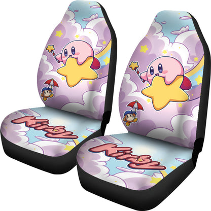 Kirby Car Seat Covers Kirby Star Cloud Pattern Seat Covers Colorful