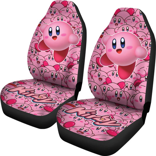 Kirby Car Seat Covers Kirby Character Doodle Pattern Seat Covers Pink
