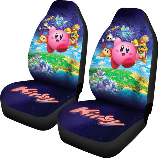 Kirby Car Seat Covers Kirby And Other Characters Seat Covers Colorful