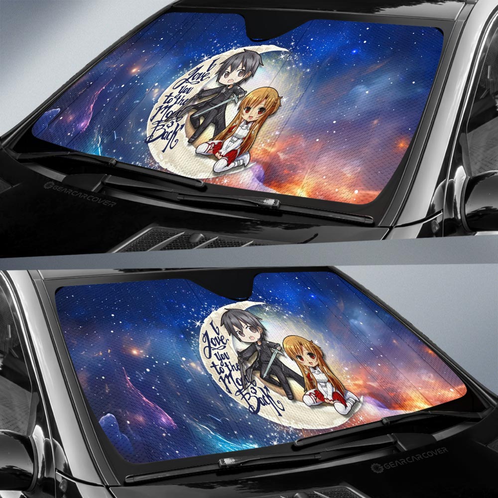 Kirito And Asuna Car Sunshade Custom Car Accessories