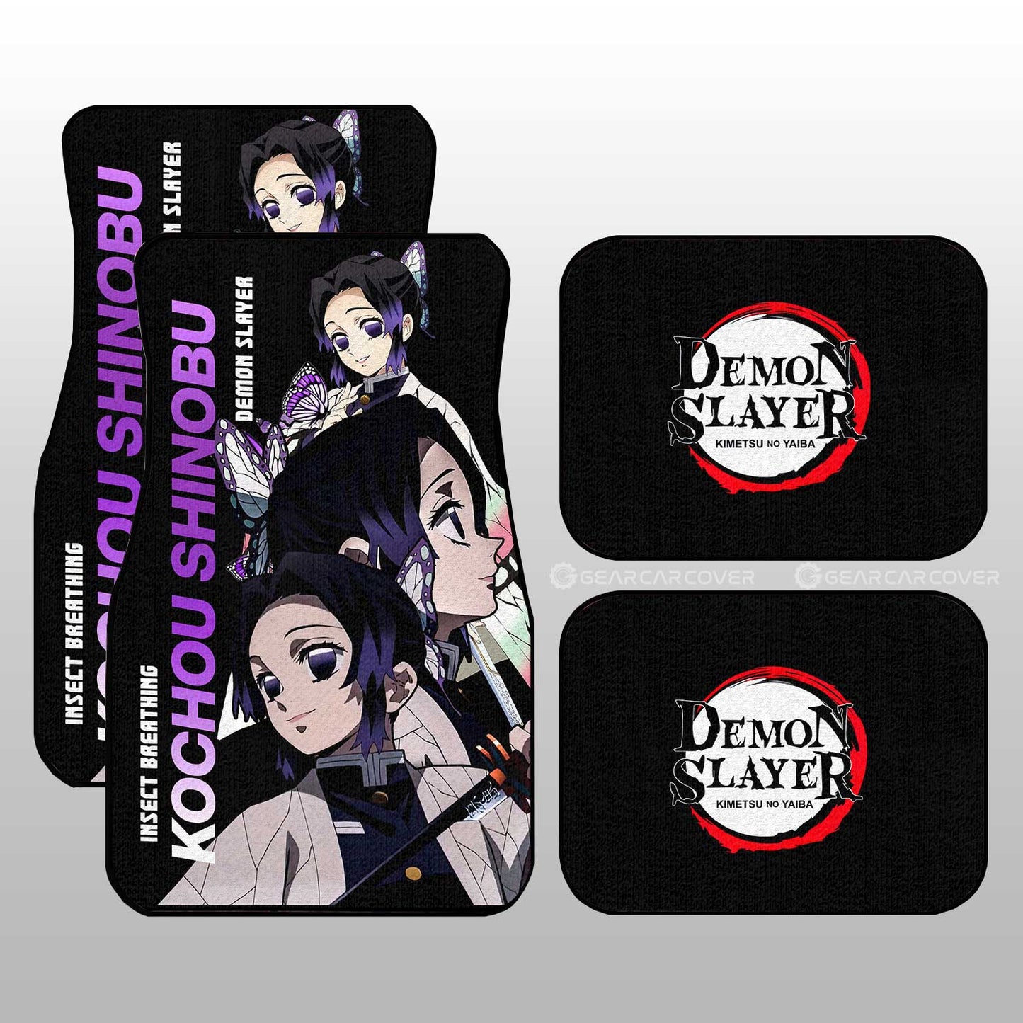 Demon Slayer Car Mats Kochou Shinobu Car Floor Mats Demon Slayer Car Floor Mats