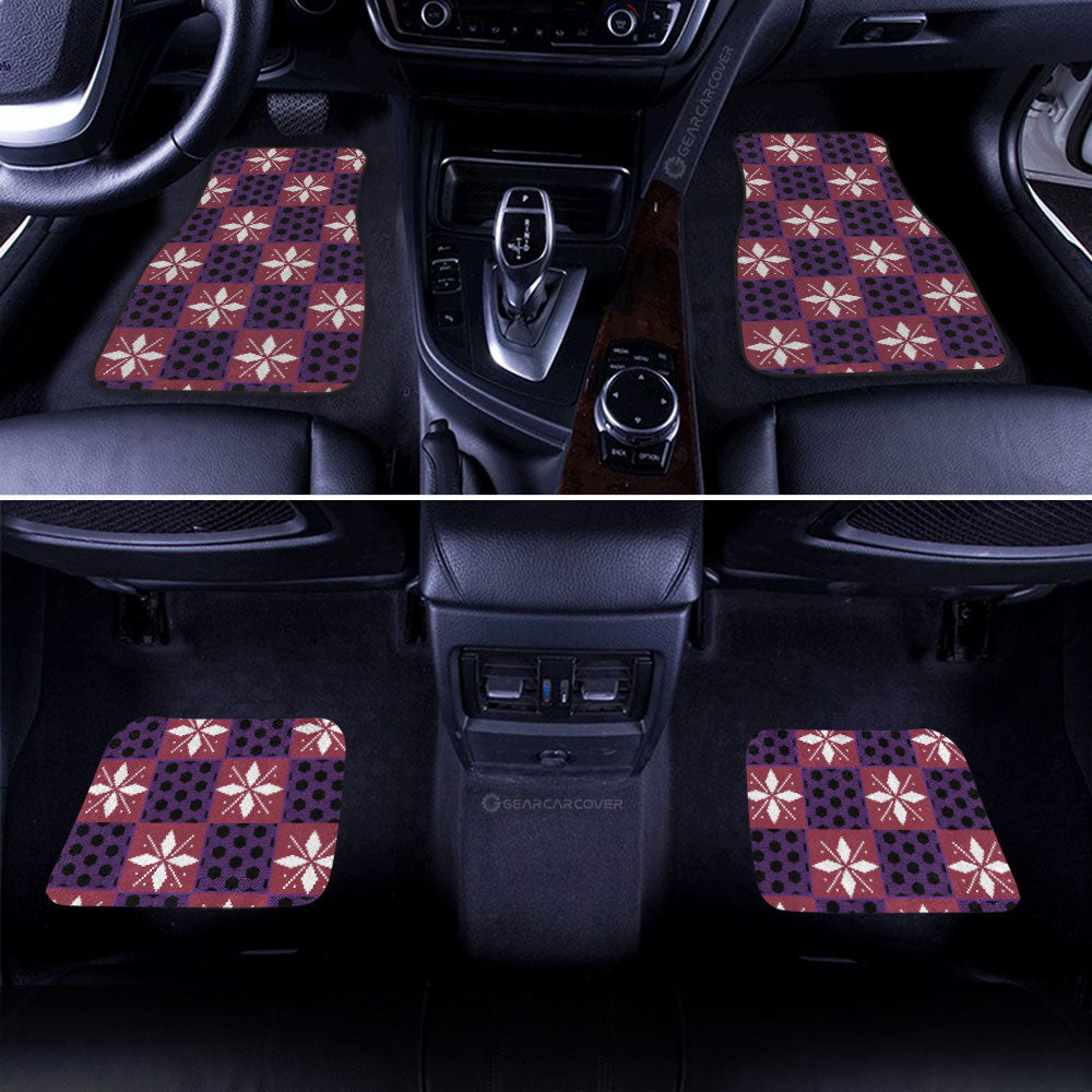 Demon Slayer Car Mats Kokushibo Car Floor Mats Demon Slayer Car Floor Mats