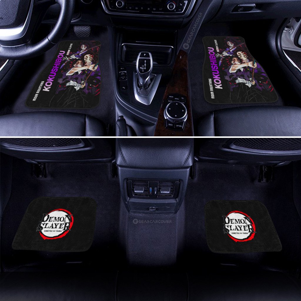 Demon Slayer Car Mats Kokushibou Car Floor Mats Demon Slayer Car Floor Mats