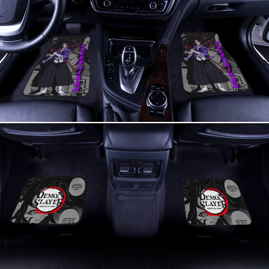 Demon Slayer Car Mats Kokushibou Car Floor Mats Mix Mangas Floor Mats