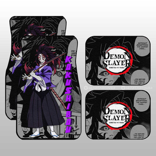 Demon Slayer Car Mats Kokushibou Car Floor Mats Mix Mangas Floor Mats