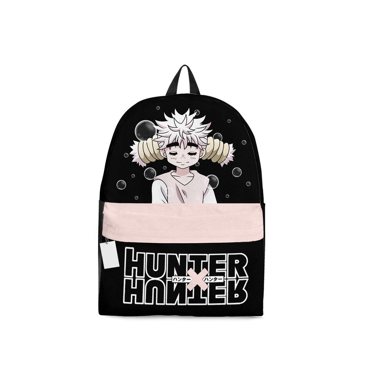 Hunter X Hunter Backpack Hunter X Hunter Komugi Graphic Backpacks Black Pink