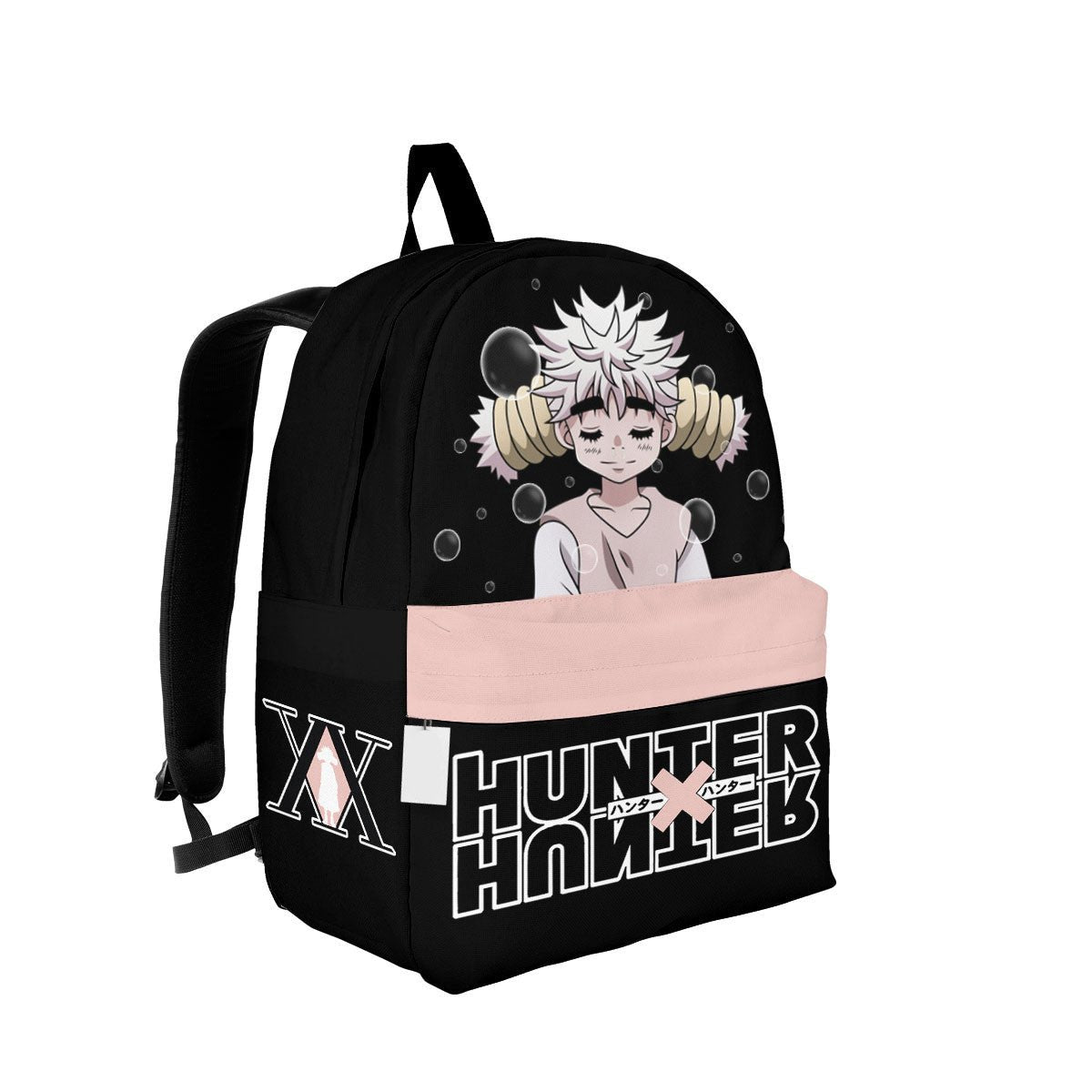 Hunter X Hunter Backpack Hunter X Hunter Komugi Graphic Backpacks Black Pink