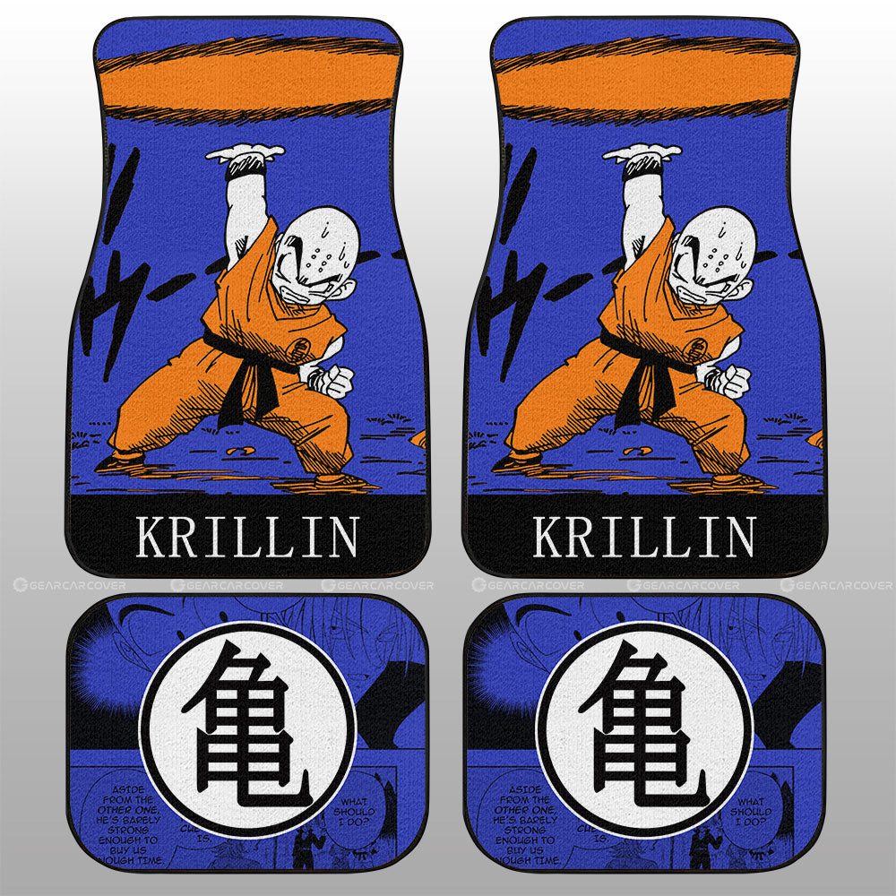 Dragon Ball Car Mats Krillin Car Floor Mats Dragon Ball Anime Manga Color Style Car Floor Mats