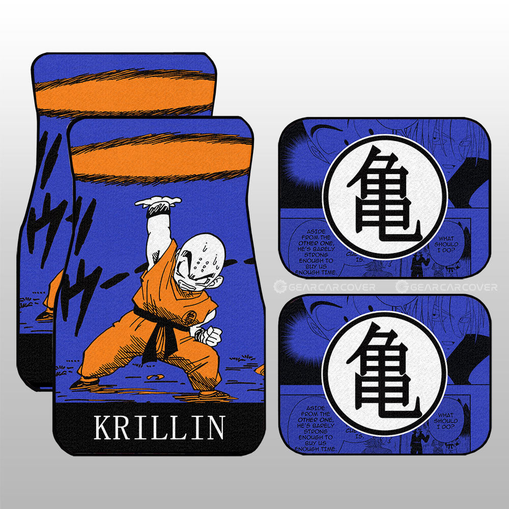 Dragon Ball Car Mats Krillin Car Floor Mats Dragon Ball Anime Manga Color Style Car Floor Mats