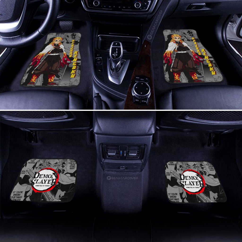 Demon Slayer Car Mats Kyojuro Rengoku Car Floor Mats Mix Mangas Floor Mats