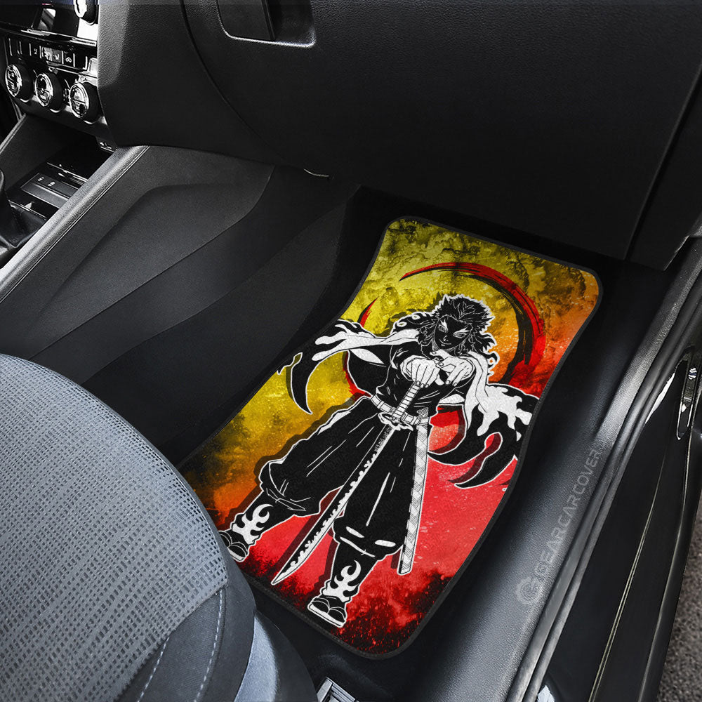 Demon Slayer Car Mats Kyoujurou Rengoku Car Floor Mats Demon Slayer Car Floor Mats