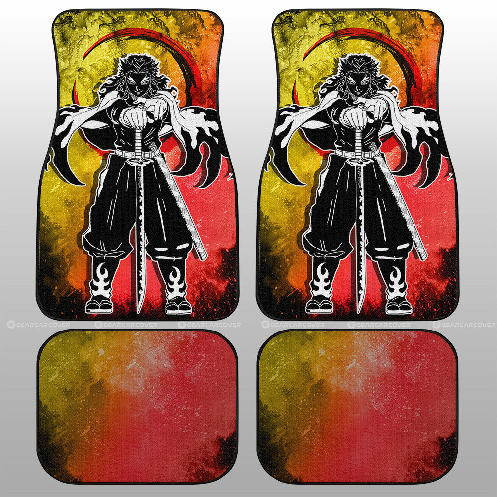 Demon Slayer Car Mats Kyoujurou Rengoku Car Floor Mats Demon Slayer Car Floor Mats