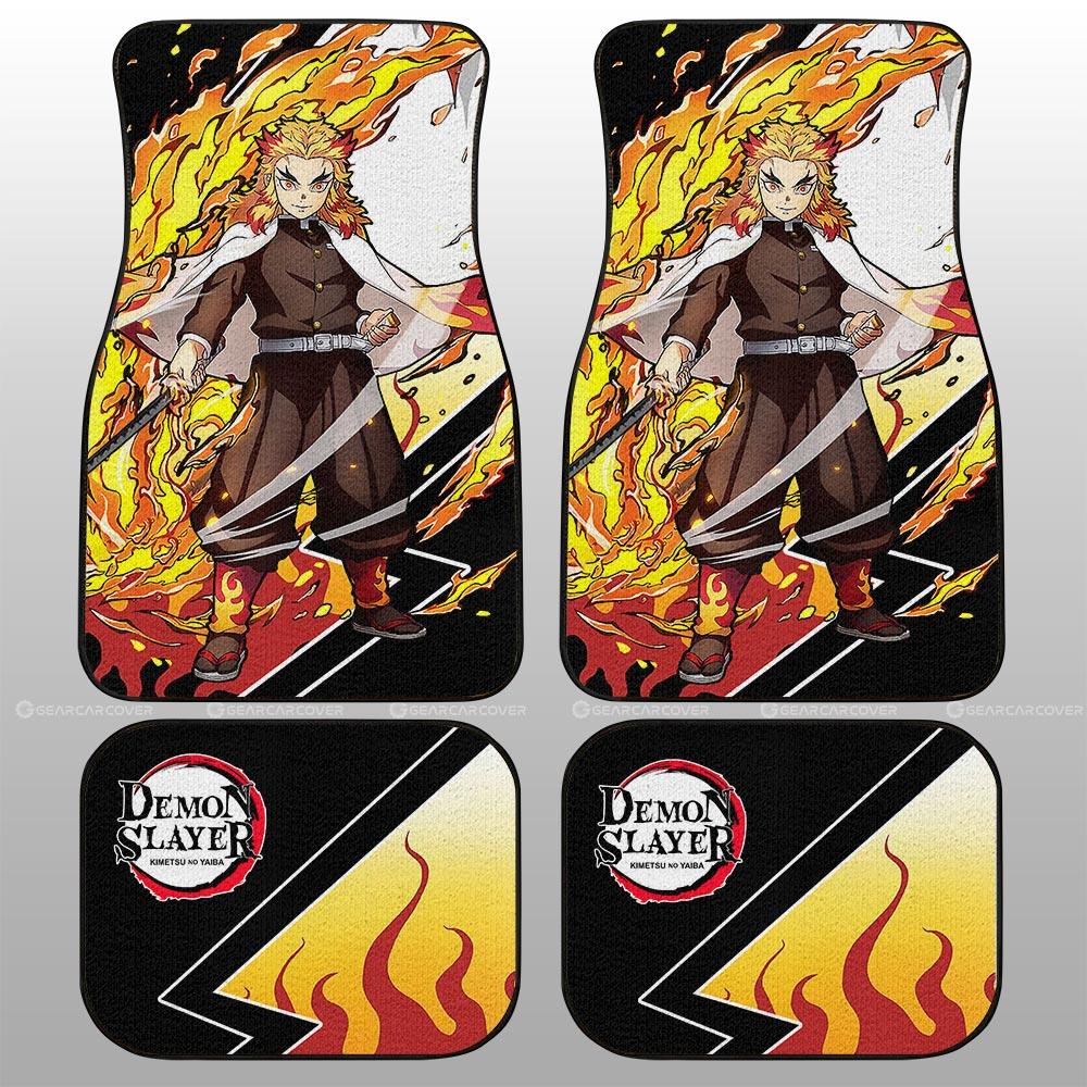 Demon Slayer Car Mats Kyoujurou Rengoku Car Floor Mats Demon Slayer Car Floor Mats