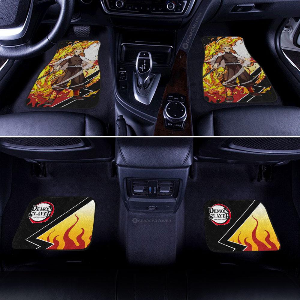 Demon Slayer Car Mats Kyoujurou Rengoku Car Floor Mats Demon Slayer Car Floor Mats